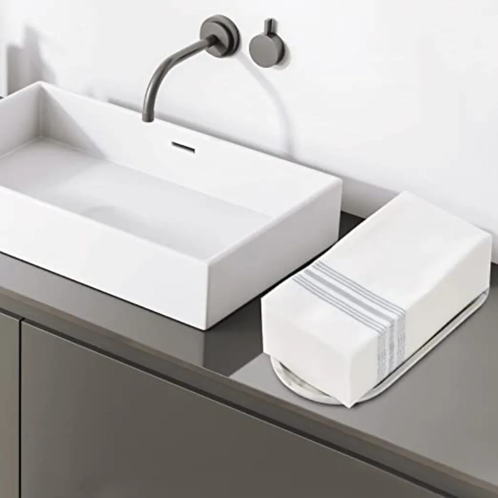 150 Silver Stripe Disposable Multipli Hand Towels NWT